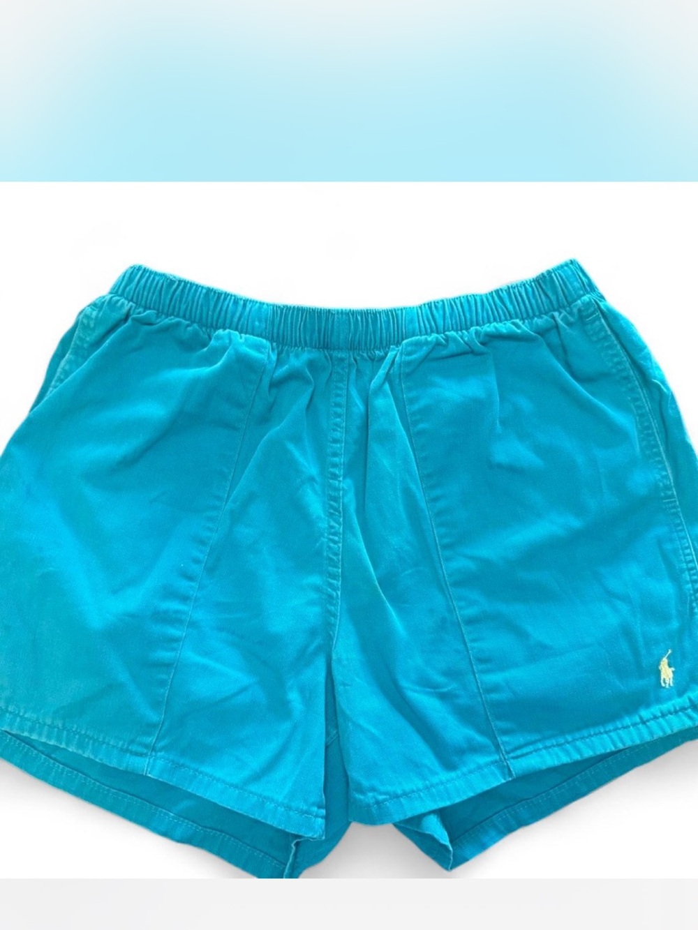 Polo by Ralph Lauren Turquoise Women's Elastic-Waist Shorts